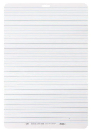 Доска маркерная Канцбург А3 двухсторонняя, клетка+ линейка, синяя рамка