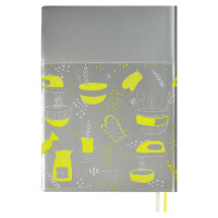 Книга для кулинарных рецептов А6+  96л., ПВХ, мягк.обл. "Серебряная" тисн.фольгой*