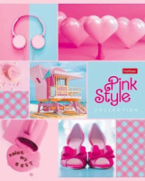 Тетрадь А5 48л кл. Hatber "Pink style" глянц.лам., 5 диз.в блоке, белизна 100%