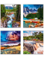 Тетрадь А5  96л ЛИН. Проф-Пресс "Земной рай" белизна 100%