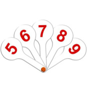 Веер цифр "От 0-10"