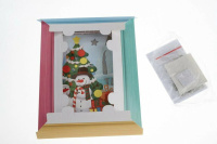 Аппликация из пайеток 18*20см "Подарки для снеговиков" 4+