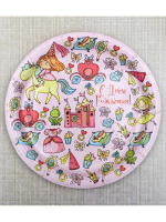 Тарелка бум. "Мечты принцессы" 17 см, 6 шт.