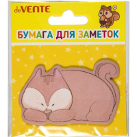 Бумага с липким краем  20л, фигурная Lamb, Cat and Fox, ассорти