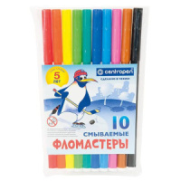Фломастеры  10цв "Centropen. Пингвины", мягк.блистер европодвес
