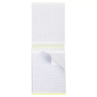 Блокнот А7 пласт.обл.  80л "Line neon. Желтый" гребень, кл.