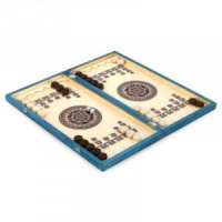 Нарды малые цветные (деревянные фишки)