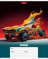 Тетрадь А5 12л лин. Hatber "Динамичные авто" 5 диз.в блоке, белизна 100%