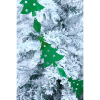 Декоративная фольгированная гирлянда 110см "Елки" ассорти