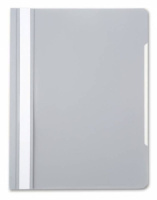Скоросшив. пласт. прозр. верх.  серый, 0.12/0.16