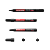 Маркер перманентный 4,6мм скошенный, чёрный P-300