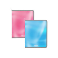 Папка д/тетрад. А5 (245*200*10) 1отд. молния вокруг, пластик "Glossy Bubble Gum",арома, ассорти