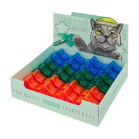 Точилка пласт. с контейнером  1 отв. BV "Easy. Кот" 3 вида