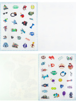 Набор наклеек многоразовых 160*230мм, 4 л. "100 наклеек. Для мальчиков"