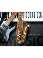 Тетрадь для нот А4 24л., гориз., скоба "Музыкальные инструменты - 5"