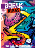 Тетрадь А4 120л кл. на кольцах Проф-Пресс "Дерзкое граффити-4"