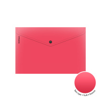 Конверт на кнопке А4  Soft Reef, непрозрачный, ассорти