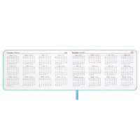 Планинг дат. 2026г 150*87мм 64л., кожзам., мягк.пер. "Виннер голубой" ляссе