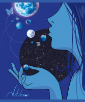 Тетрадь А5 48л кл. ПЗБМ "Космо" софт.тач, мат. лам., глиттер, 5диз.в блоке, бел.100%