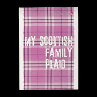 Блокнот А5  40л скоба "Шотландка" клетка, ассорти