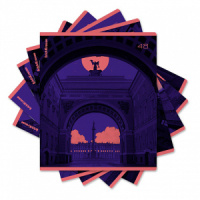 Тетрадь общая ученическая ErichKrause Neonsburg, 48 листов, клетка, печать пантоном_MIX-PACK