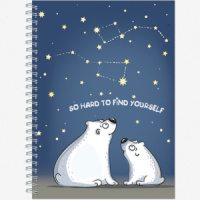 Скетчбук А5  60л., гребень, 100гр/м2 "Чувства" тв.обложка