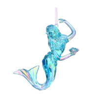 Подвесное украшение 12 см "Русалка" пластик, 2 цвета