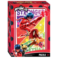 Пазлы   35 элементов  270*180мм  "Леди Баг и Супер-Кот" (ZAGTOON METHOD)