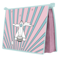 Папка д/тетрад. А4 (325*230*55) молния сверху, ламинат "Ракета"