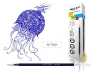 Стержень гелевый MAZARI 139мм, пулевидный, синий, 0,5мм