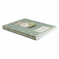 Тетрадь А5 12л кл. Феникс+ "Пастельные зверушки" выб.УФ-лак, белизна 100%