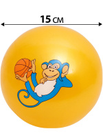 Мяч детский 15см "Радость" ассорти  НЕ НАДУТЫЙ