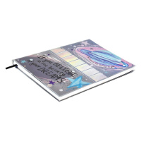 Записная книжка А5  96л., ПВХ, мягк.пер. "Персонализируй меня. Серебро"*