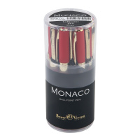 Ручка "Monaco. Красная" шарик., 0,5мм, синие чернила**