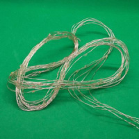 Гирлянда на батарейках 1м 10LED нитка росы, мультицвет, питание  2*CR2032