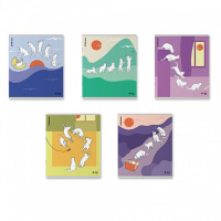 Тетрадь А5 48л кл. Erich Krause  "Cat Day ", пластик, MIX-PACK