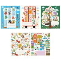 Тетрадь А5 12л кл. Полиграф Принт "Город животных" УФ-лак, белизна 100%*