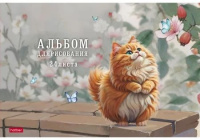 Альбом А4 24 скоба "Пухляши" пл. 100 гр/м, 5диз.в блоке, мат.лам., тисн.