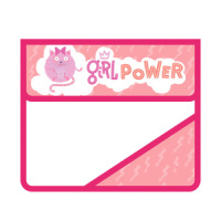 Папка д/тетрад. А5 (230*190*50) 2отд. на липучке, пластик "Girl power"