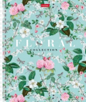 Блокнот А5 7БЦ гребень  96л "Floral collection" кл.