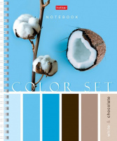 Тетрадь А5  80л кл. гребень Hatber "Color Set" 4 диз.в блоке, белизна 98%
