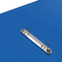 Папка 2 кольца 18 мм 0,5 мм пластик А4 син.