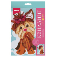 Квиллинг. Панно "Милый щенок"