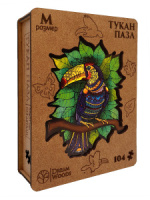 Пазлы фигурные 72 элемента 250*210мм  "Тукан"