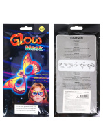 Карнавальная маска "Бабочки" желтая