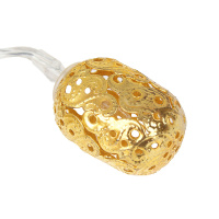 Гирлянда на батарейках с насадками  2м 10LED "Фонарь" батарейки 2*АА