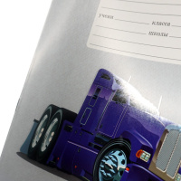 Тетрадь А5 24л лин. "Скоростные авто" выб.лак.