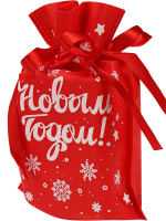 Мешок для подарков 24*18*9см "Снежный вихрь" полиэстер