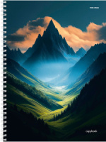 Тетрадь А4  60л кл. гребень Проф-Пресс "Горный пейзаж - 4"