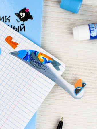 Закладки с липким краем (25*120мм)  2 цв, по 25л. "Гуси" пластиковые